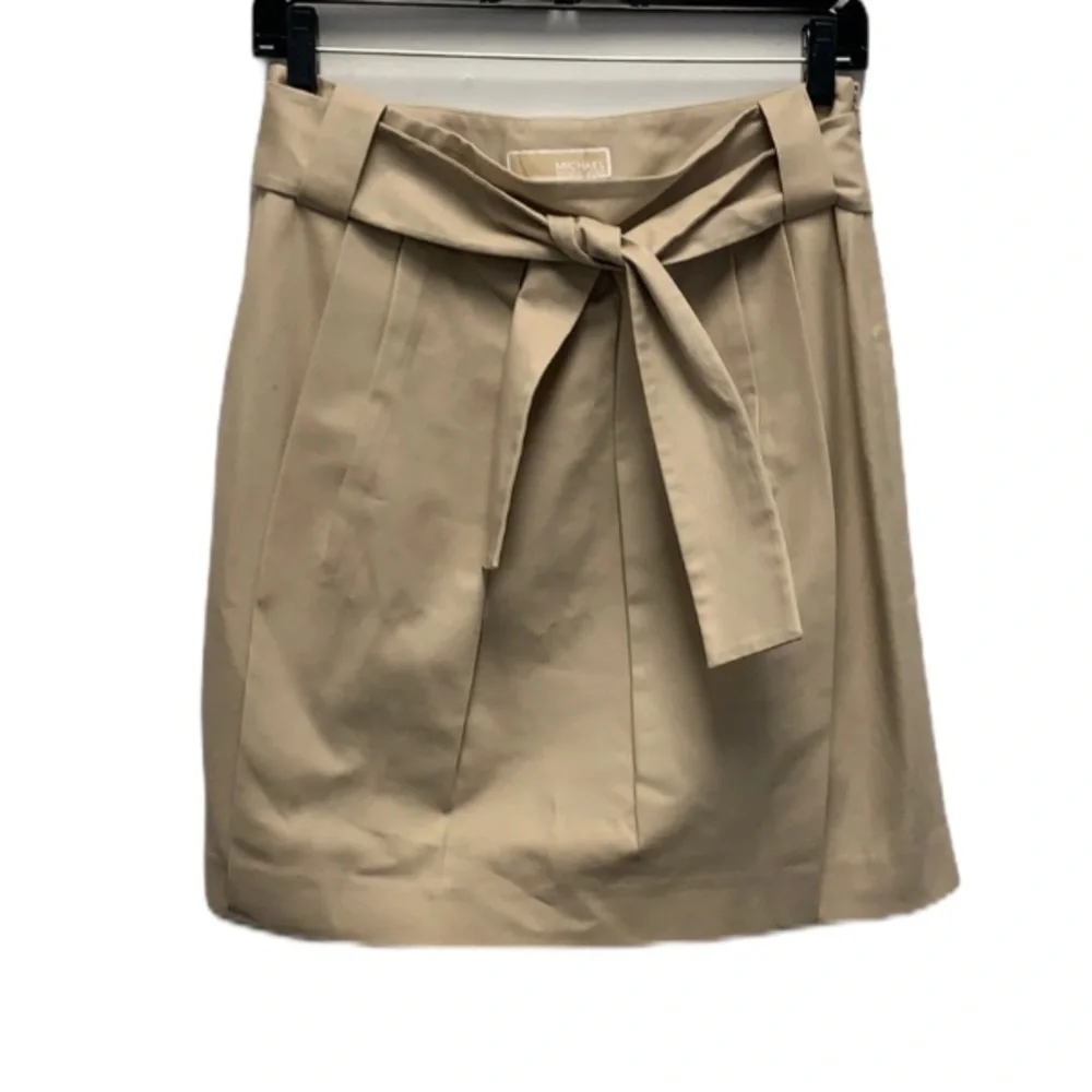 Michael Michael Kors khaki belted skirt